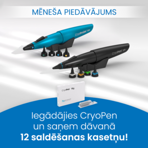 Dermatoloģiskās krioķirurģijas aplikators CRYOPEN dažādu veidojumu noņemšanai