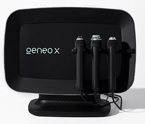 GENEO X cosmetology platform with oxygen, ESA, radiofrequency and ultrasound applicators