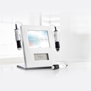 POLLOGEN GENEO+ cosmetic platform with oxygen, radiofrequency and ultrasound applicators