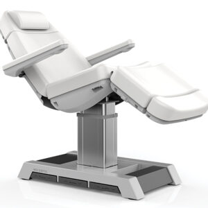 SABA electric cosmetology chair – 4 engines – white/navy blue