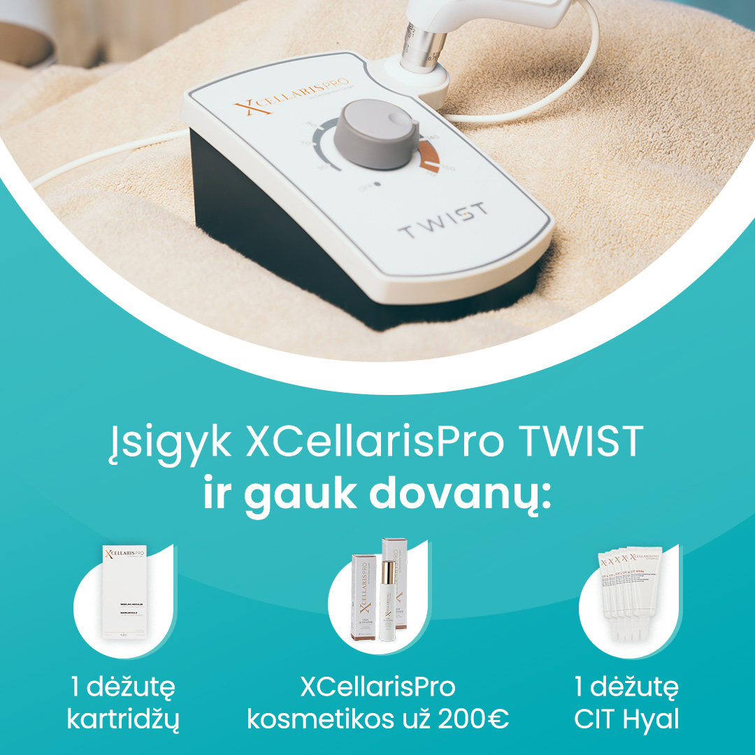 XcellarisPro Twist galingiausias mikroadatinės terapijos prietaisas