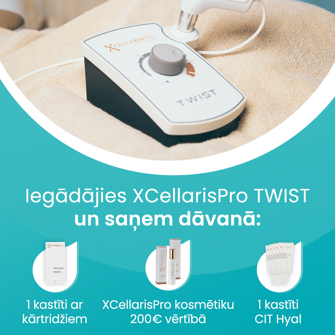 XcellarisPro Twist ir jaudīgākā mikroadatu terapijas ierīce