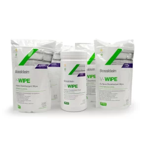 BOS9784KIT – Bossklein V Wipes Alcohol – Kit of 6 Refills × 200 & 1 Empty Tub