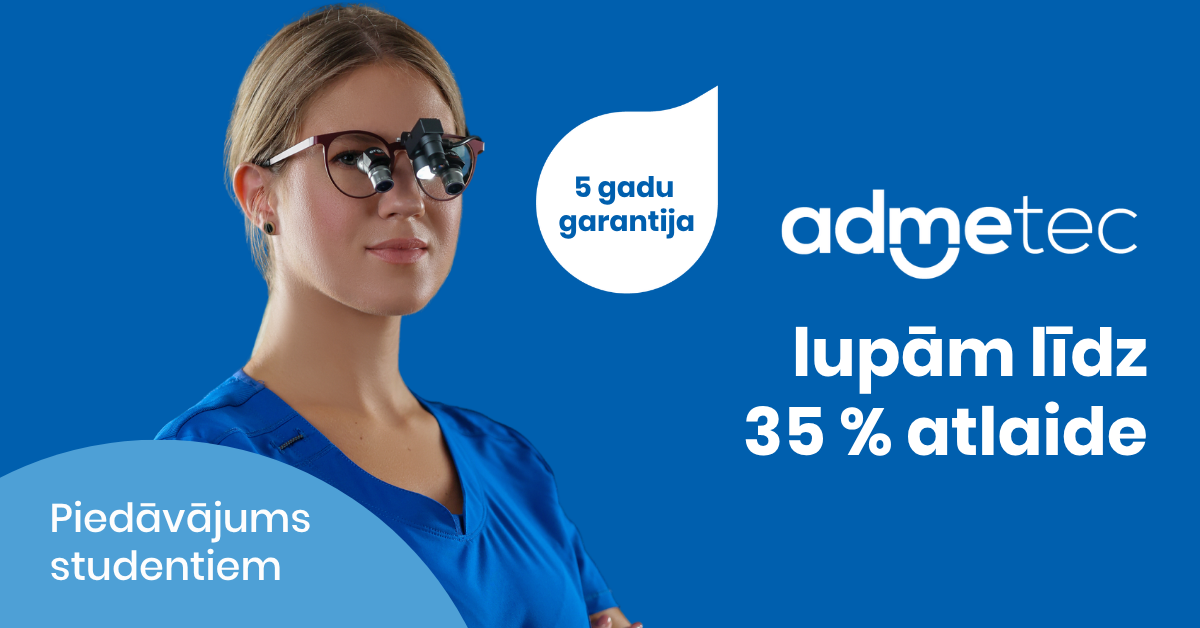 Palielināmās brilles (optika) ADMETEC 7,2x odontologiem
