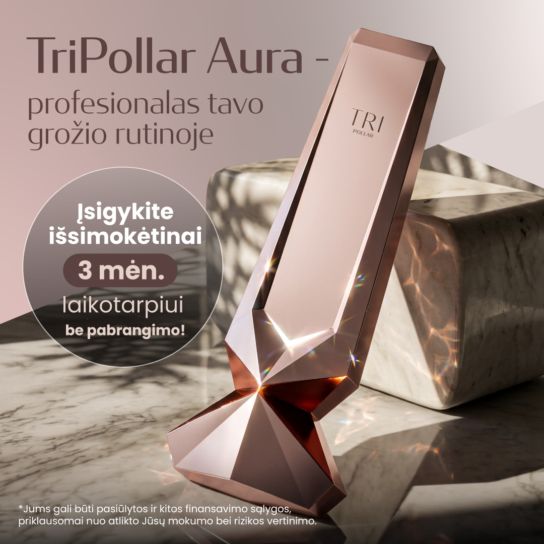 TRIPOLLAR AURA – RF veido stangrinimo aparatas namams + DOVANA Tripollar gelis - išsimokėtinai